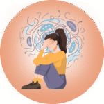 Ilustração de ansiedade