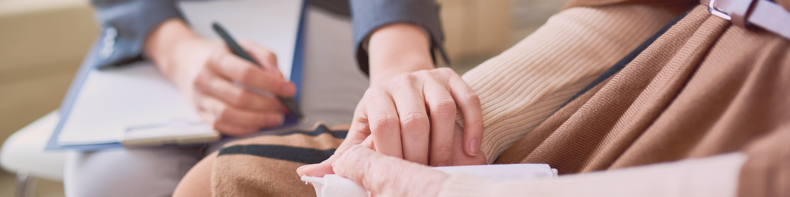 Pessoa em atendimento psicológico